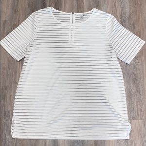 See through white top